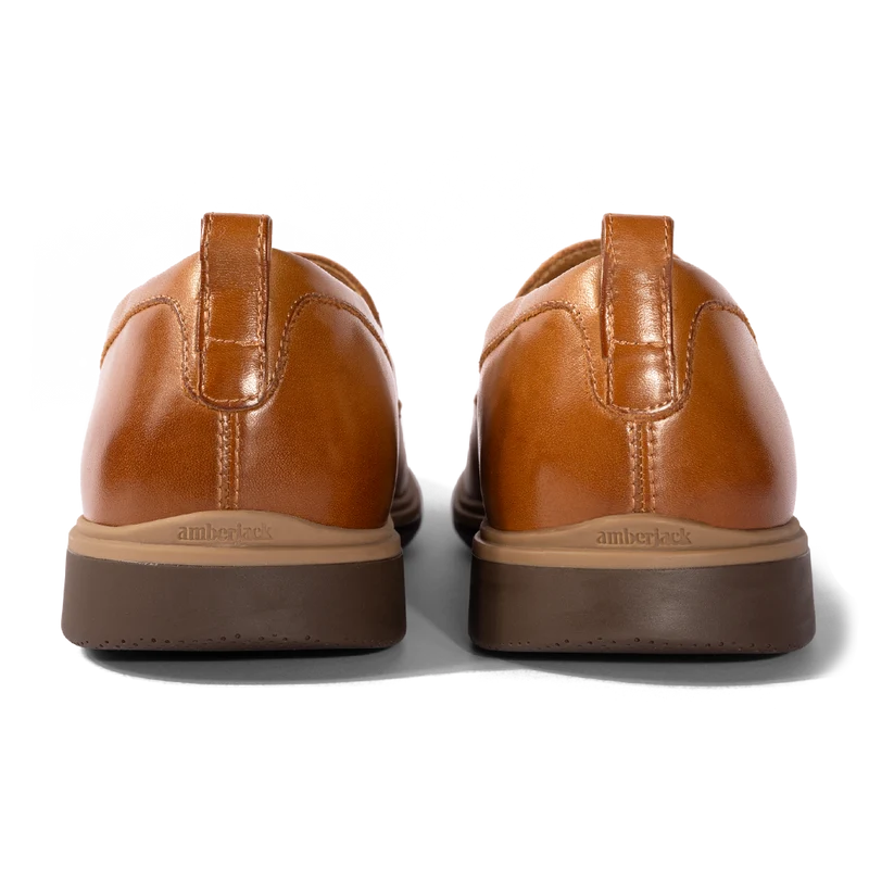 The Slip-On in Honey by Amberjack - Back View