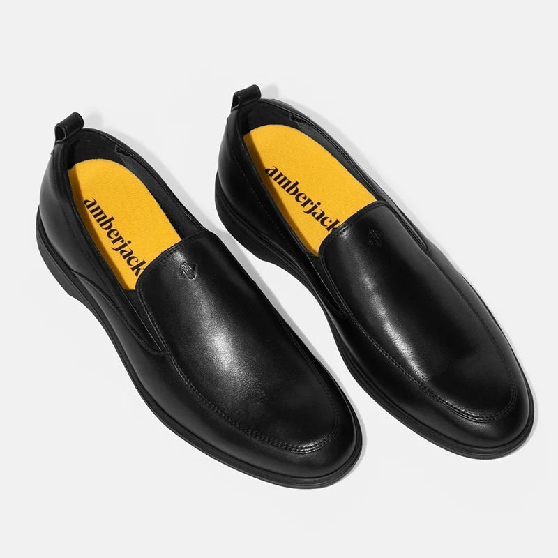 The Slip-On in Obsidian by Amberjack - Three Quarter Angle