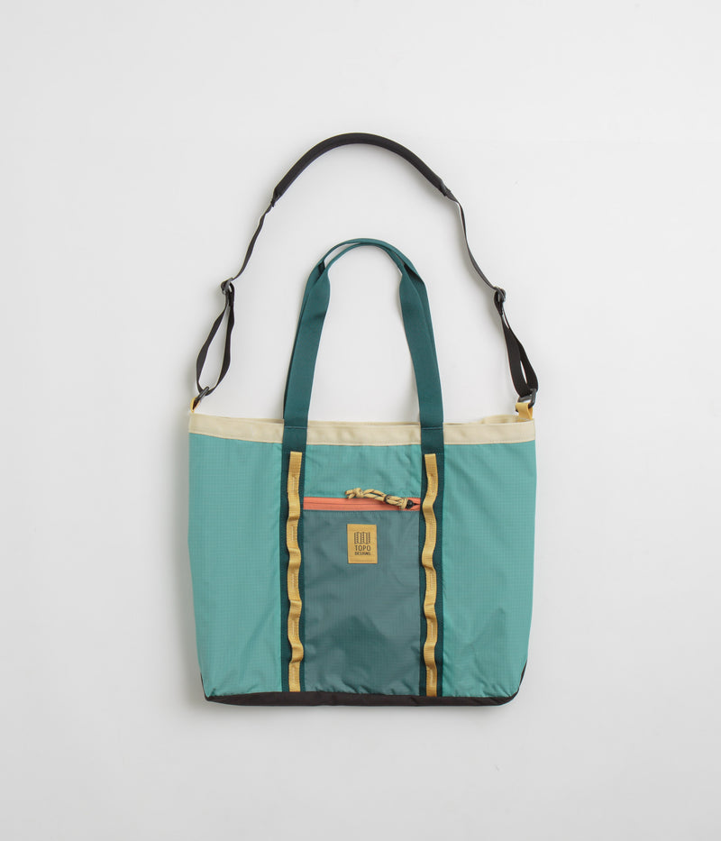 Topo Designs Mountain Utility Tote in Geode Green and Sea Pine