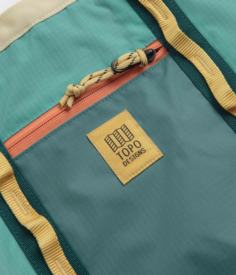 Topo Designs Mountain Utility Tote in Geode Green and Sea Pine
