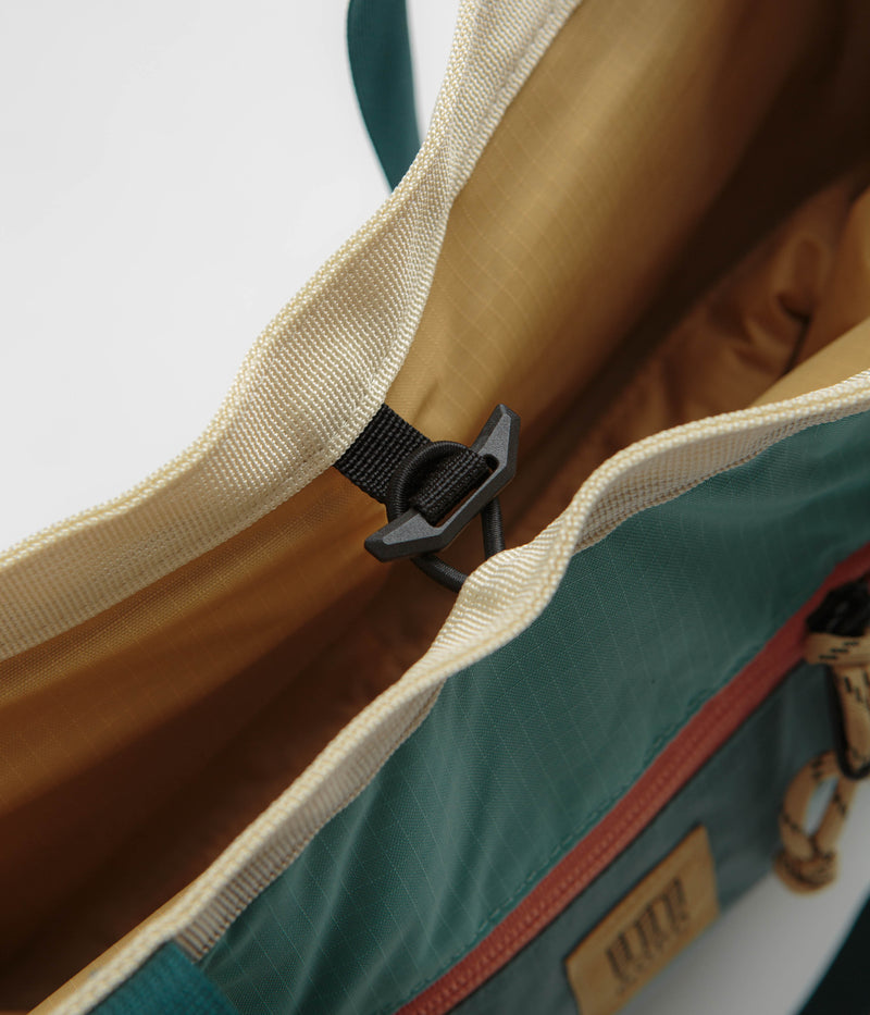 Topo Designs Mountain Utility Tote in Geode Green and Sea Pine