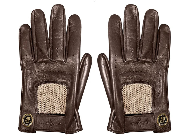 Travis Scott CJ x Audemars Piguet Leather Gloves Brown