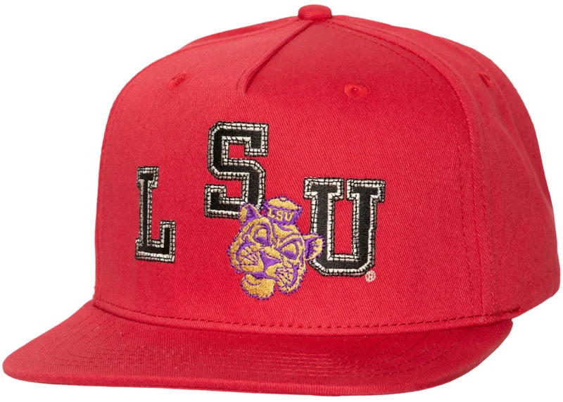 Travis Scott x Mitchell & Ness LSU Tigers Snapback Hat Red