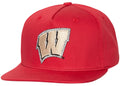 Travis Scott x Mitchell & Ness Wisconsin Badgers Snapback Hat Red