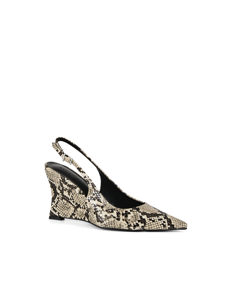 ULLRICH - CREAM SNAKE-Wedges-Billini-Billini