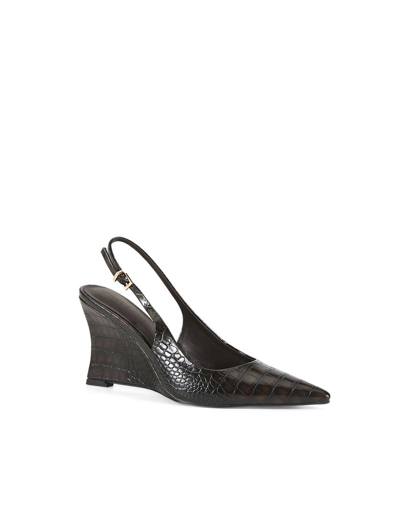 ULLRICH - DARK CACAO CROC-Wedges-Billini-Billini