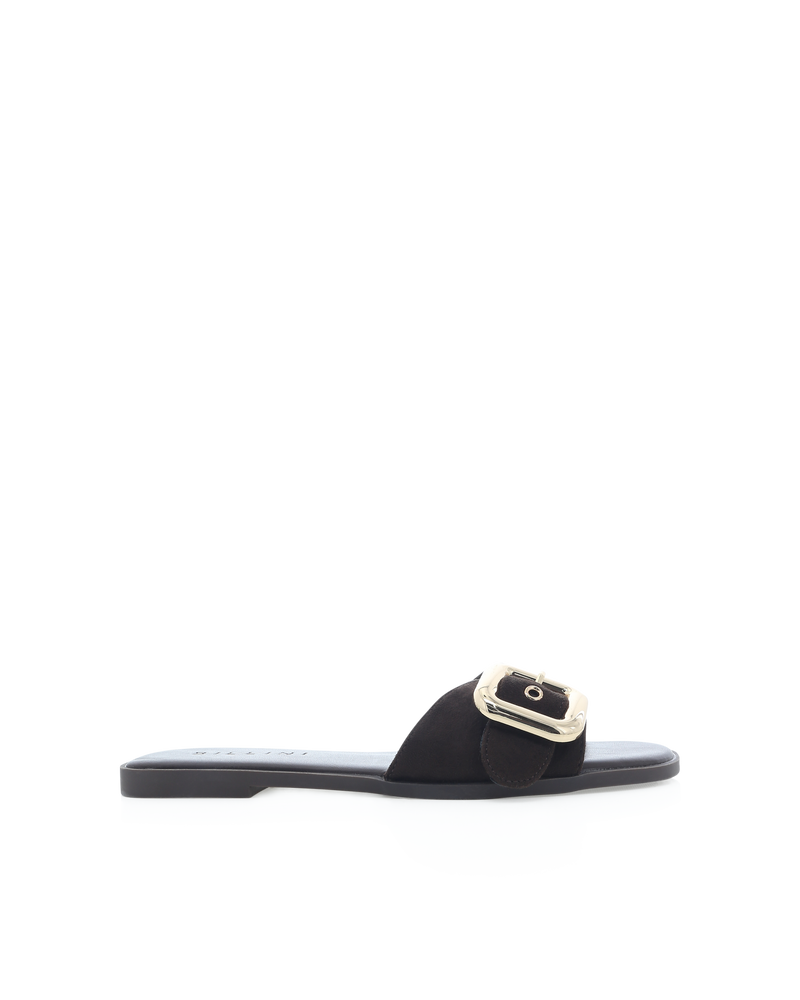 VASILI - DARK CACAO SUEDE-Sandals-Billini-Billini