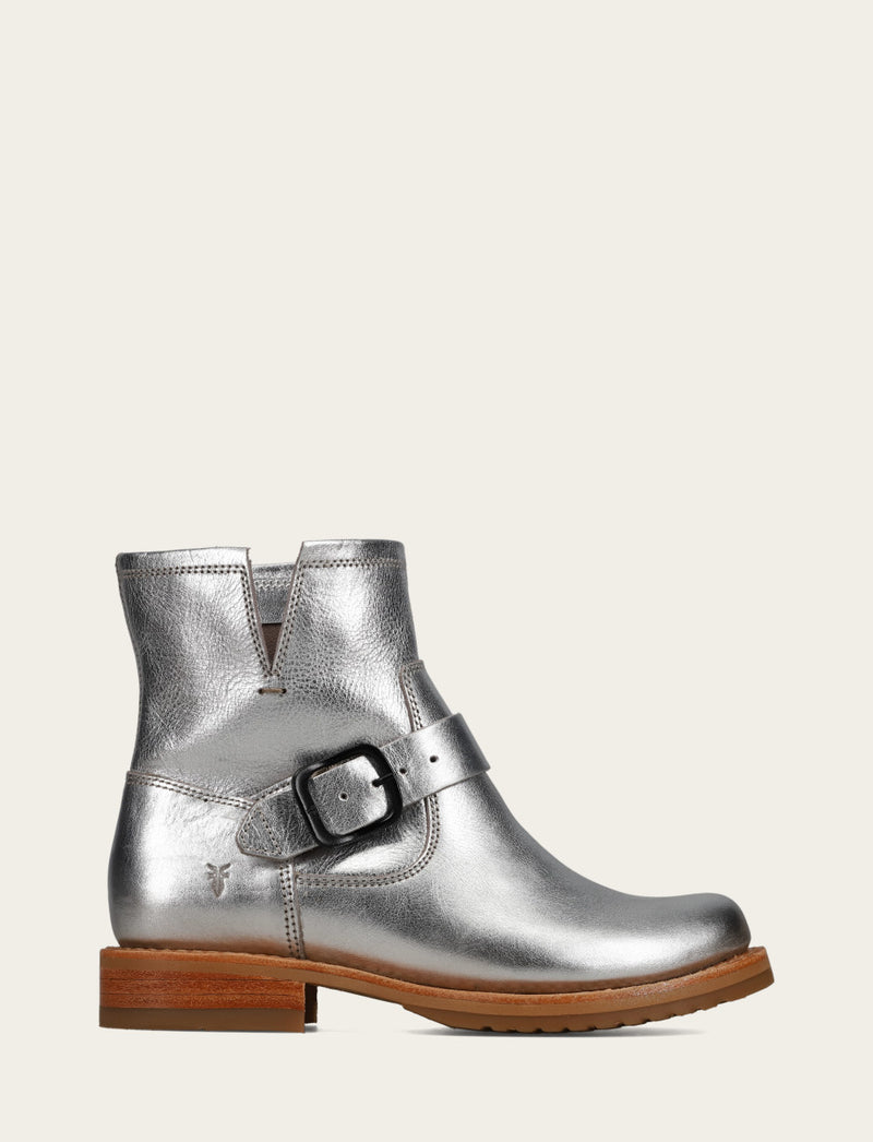 Veronica Flex Bootie - Silver - Outside