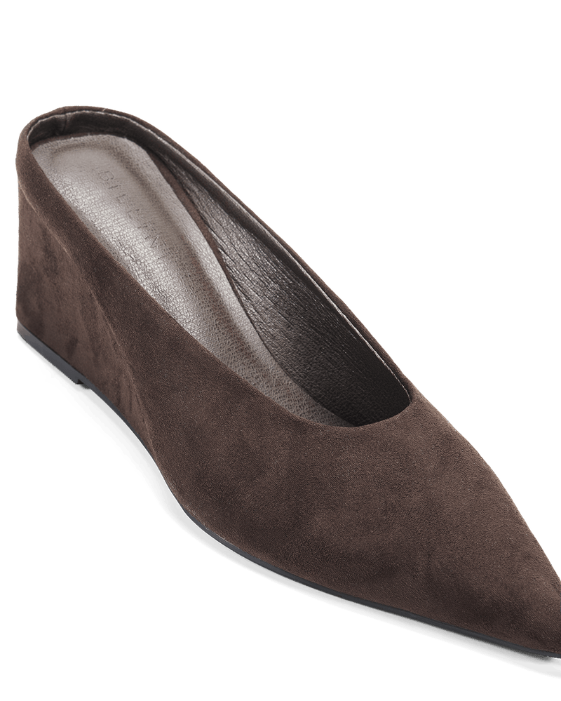VIANNE - DARK CACAO SUEDE-Wedges-Billini-Billini