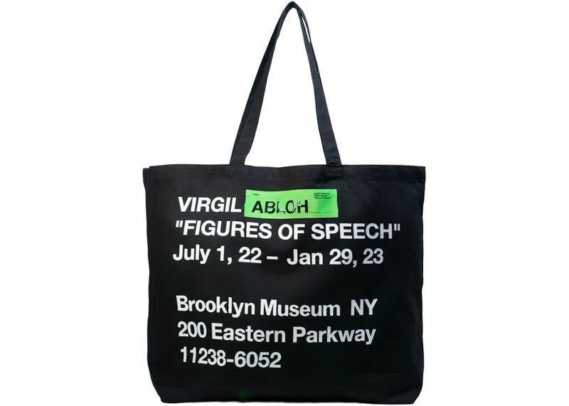 Virgil Abloh Brooklyn Museum Abloh Torch Tote Black