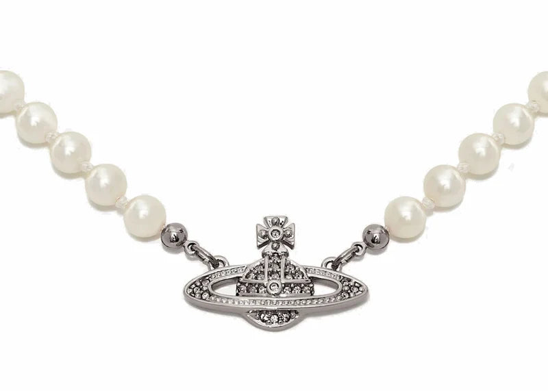 Vivienne Westwood Choker Mini Bas Relief Silver