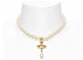 Vivienne Westwood Choker One Row Pearl Drop Gold