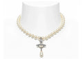 Vivienne Westwood Choker One Row Pearl Drop Silver