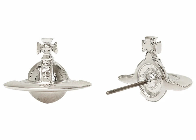 Vivienne Westwood Earrings Solid Orb Silver-tone