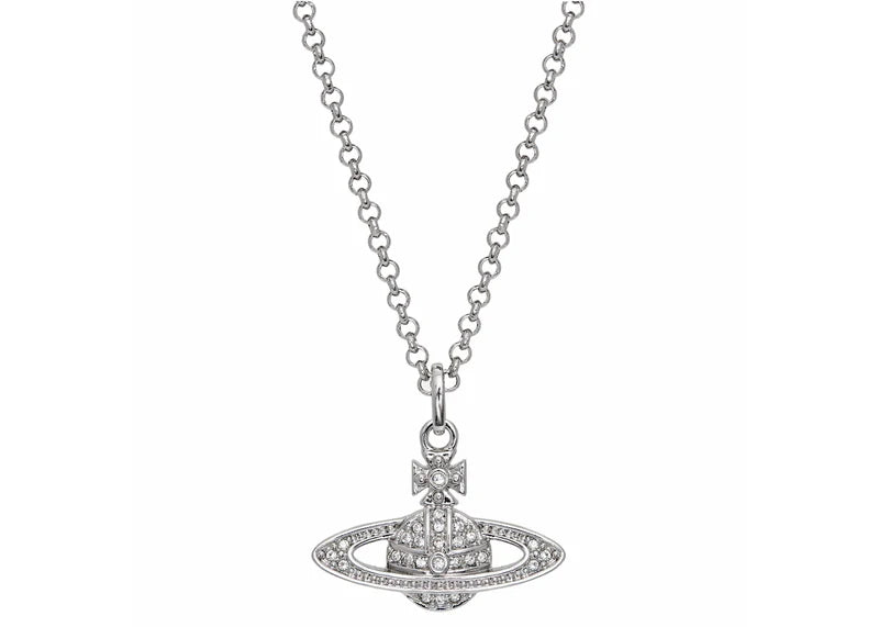 Vivienne Westwood Necklace Mini Bas Relief Pendant Silver