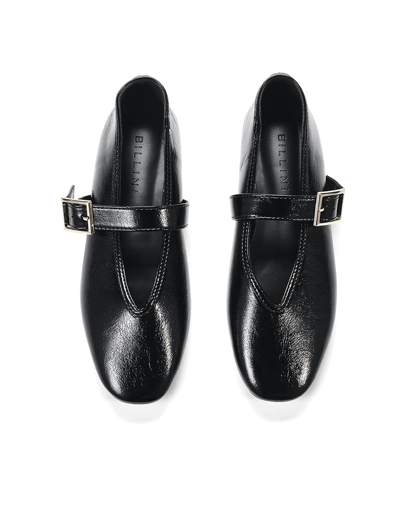 WEDNESDAY - BLACK CRINKLE-Flats-Billini-Billini