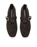 WEDNESDAY - DARK CACAO SUEDE-Flats-Billini-Billini