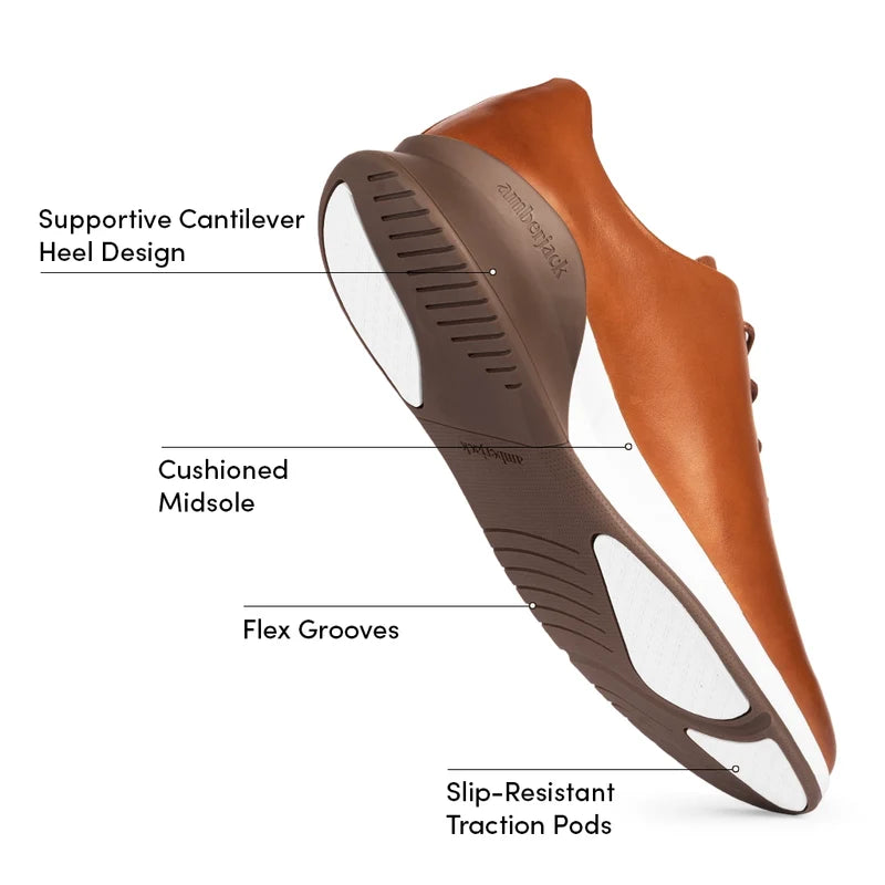 The Whole Cut Hybrid in Honey - Labeled Outsole