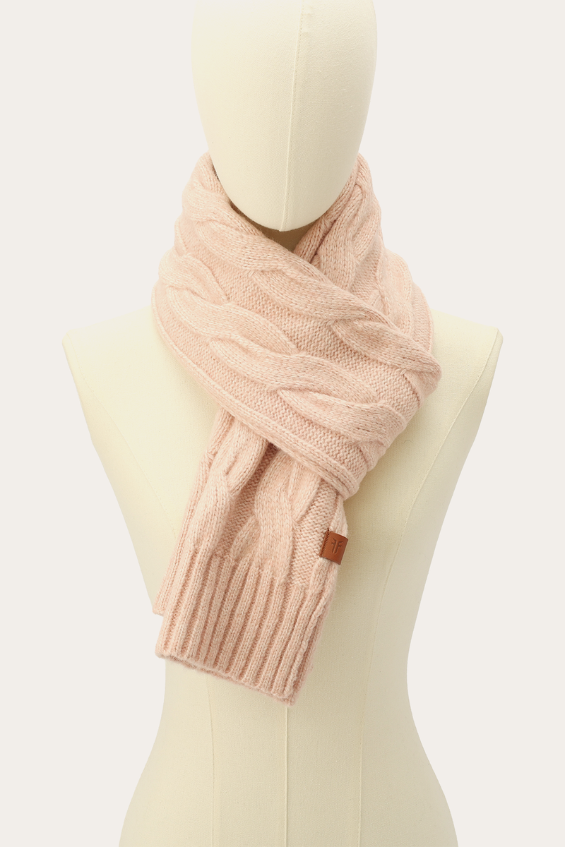 Wide Cable Scarf