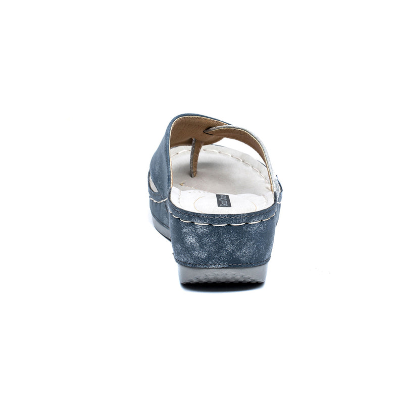 Women's Dafni Blue Wedge Sandals