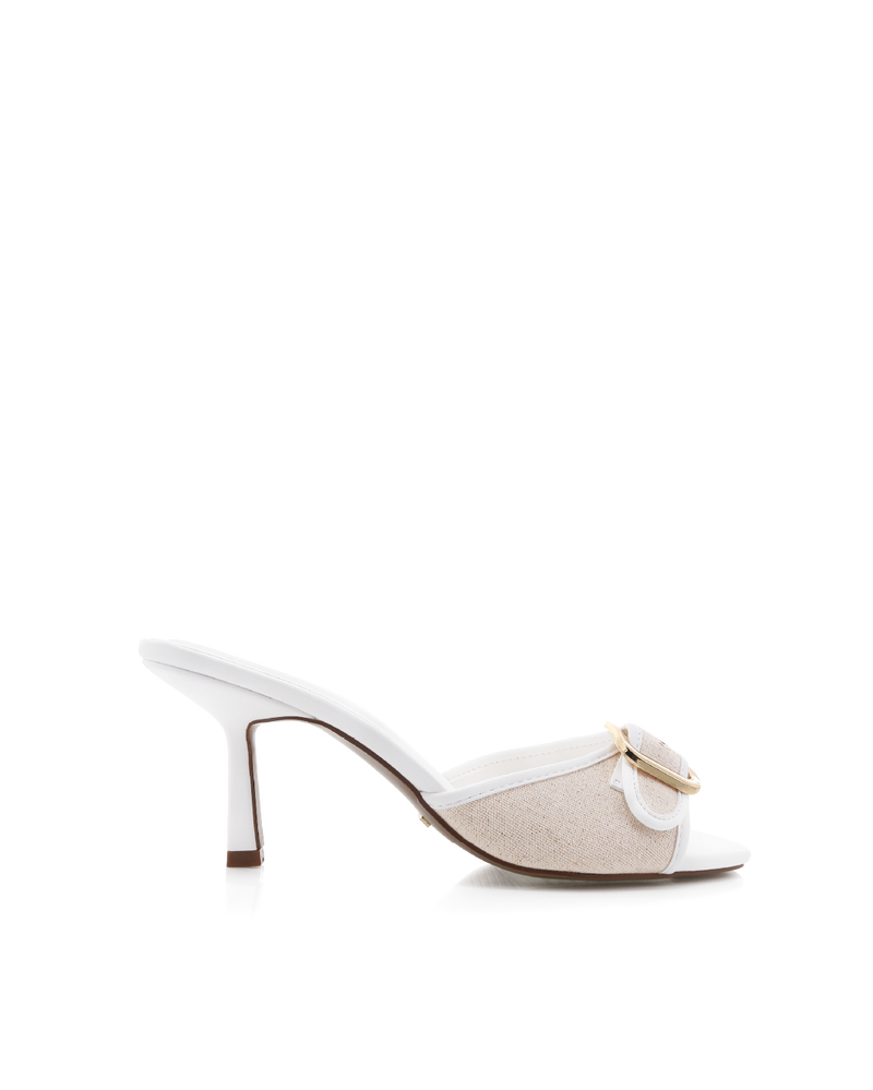 YASH - WHEAT LINEN-WHITE-Heels-Billini-Billini