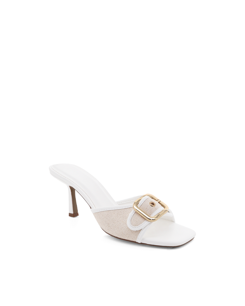 YASH - WHEAT LINEN-WHITE-Heels-Billini-Billini