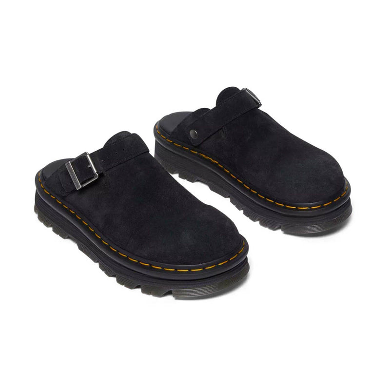 Zebzag Suede Slingback Platform Mules